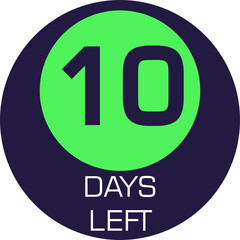 Circle Day Left Countdown-10