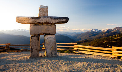 Inukshuk, Whistlerâ€ Blackcombâ€ Ski Resort, British Columbia, Canada