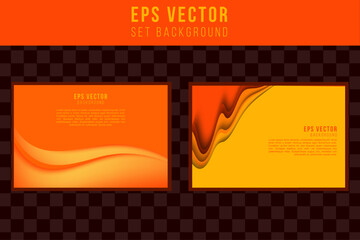 Abstract modern orange gradient overlap background with copy space for text. Minimal concept. Vector illustration