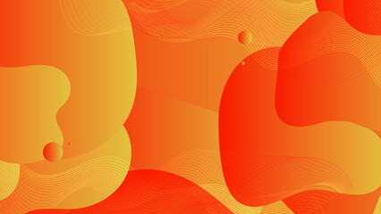 Abstract colorful orange curve background