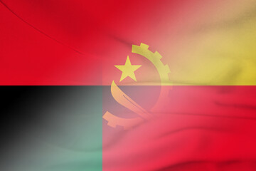 Angola and Benin government flag transborder contract BEN AGO