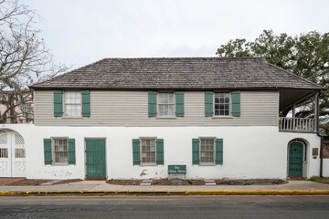 Fototapeta na wymiar Historic oldest house - St Augustine, Florida