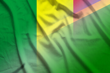 Mali and Solomon Islands official flag international contract SLB MLI