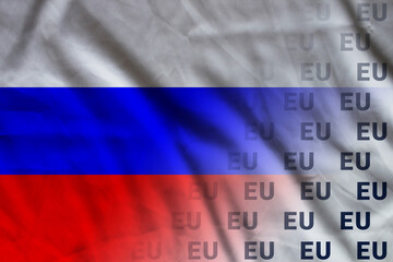 Russia flag EU symbol union