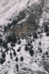mountains in winter