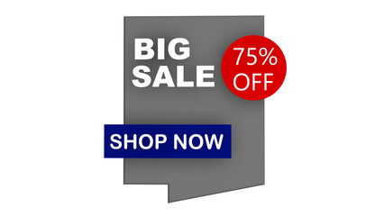 SALE sign, banner, pointer for advertising and selling goods