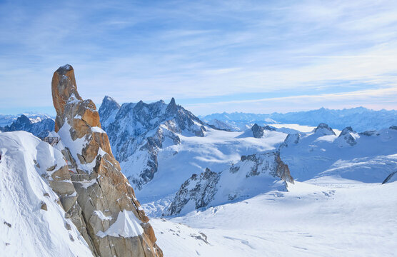 Vallee Blanche from the Aiguille du Midi in Chamonix