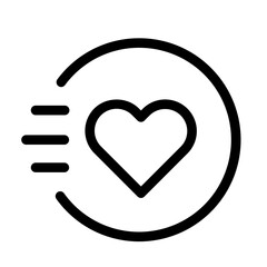 heart love send icon