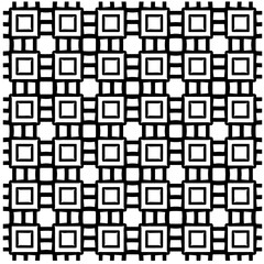 Vector pattern in geometric ornamental style. Black and white color.Seamless pattern.