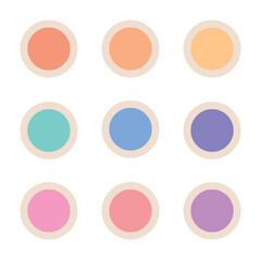 Instagram Story Highlights Covers , Pastel Dual Tone, Stylish Colors, for Social Media and Web Buttons