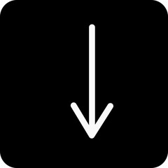 Solid down arrow icon