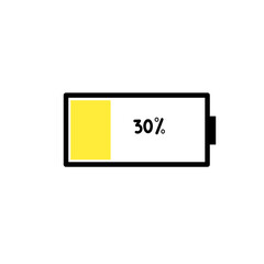 Battery charge indicator icon