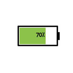 Battery charge indicator icon