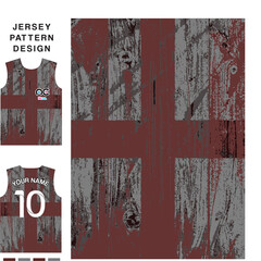 Abstract grunge aged plank concept vector jersey pattern template for printing or sublimation sports uniforms football volleyball basketball e-sports cycling and fishing Free Vector.	