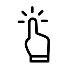 Obraz premium click, finger icon