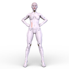 女性サイボーグ