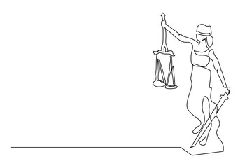 scales of justice blind woman sword line drawing
