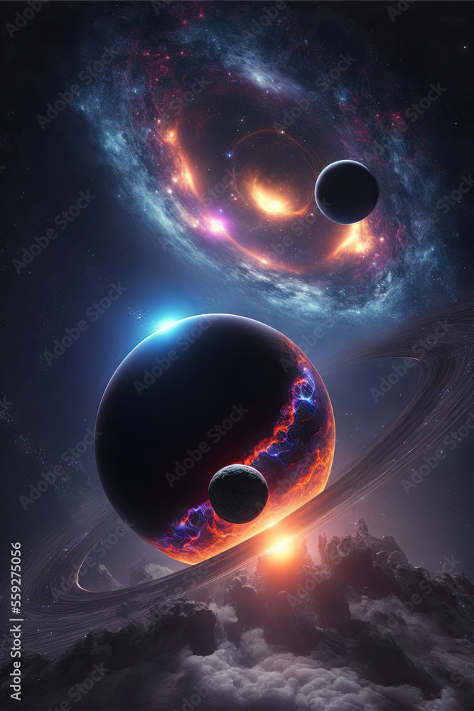 Canvas Prints planet in space
