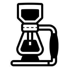 syphon coffee maker illustration