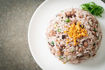 Salted Chinese Black Olive Fried Rice with Minced Pork