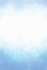 Abstract blue gradient on canvas texture background, vertical style