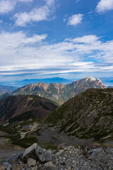 登山中の甲斐駒ヶ岳