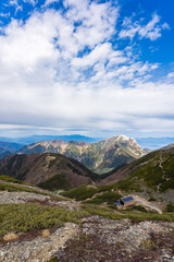 登山中の甲斐駒ヶ岳