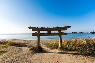 直島・恵美須神社の鳥居