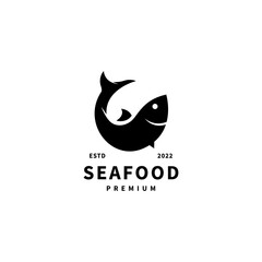 fish stylish vector illustration logo design for your company, product or for all your ideas
