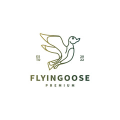 flying goose vintage logo design 4