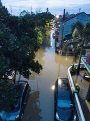 Naklejka premium Housing Flooded