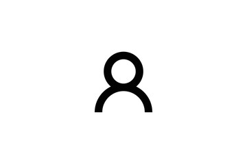 Minimal Awesome Trendy Man Icon Design Template On White Background