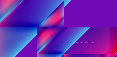 Fototapeta premium Dynamic triangle design with fluid gradient colors abstract background