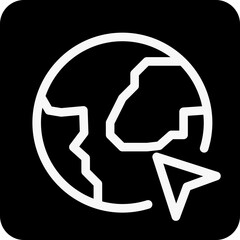 Solid Travel, Earth, World, Direction icon