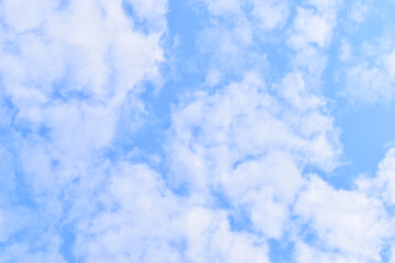 white cloud on blue sky, natural background