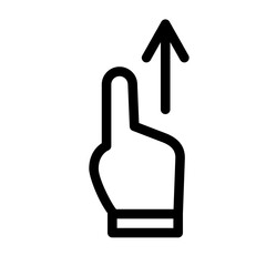 Right finger gesture icon