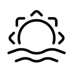 Sun, Sea, Sunrise icon