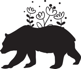 Animals Svg , Forest Animals Silhouettes, Deer vector, Bear Svg, Customized name svg, monogram svg, Elephant Vector, Giraffe svg