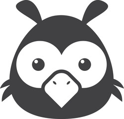 owl illustration in minimal style