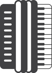 piano illustration in minimal style