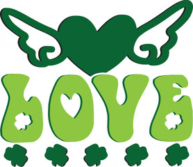 Love Retro SVG Design