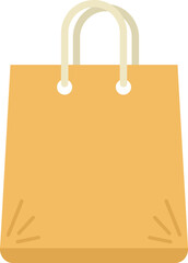 Organic bag icon flat vector. Food paper. Recycle pack isolated