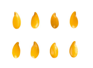 flax seeds isolated on transparent png