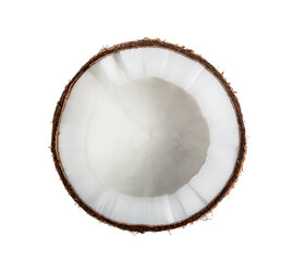 Coconut Half isolated on transparent png