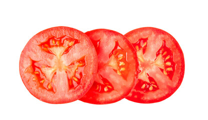 tomato isolated on transparent png - obrazy, fototapety, plakaty