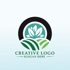 Obraz premium suitable logo for innovative organic vegetable production