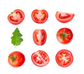 Fresh tomatoes on  transparent png