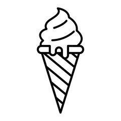 Ice cream icon vector design template