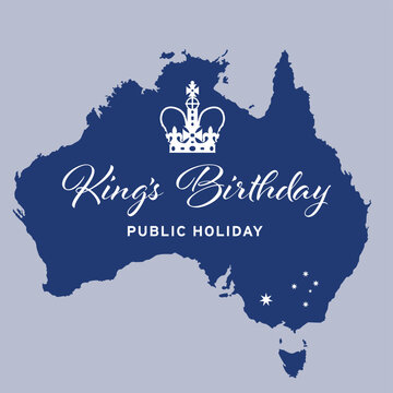 Australia King's Birthday regal royal crown public holiday