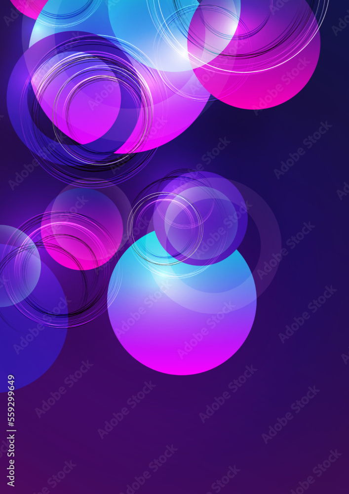 Poster abstract luxury background with circular geometric pattern. element of modern circular overlapping l